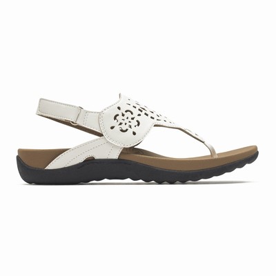 Sandálias Rockport Ridge Circle Cutout Thong Mulher Branco PT-05642